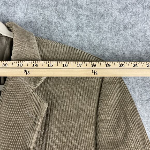 Joseph & Feiss Corduroy Blazer Sport Coat Mens 50R Beige Cotton 2 Button FLAW - Picture 10 of 16